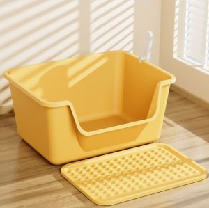 Khay vệ sinh thành cao kèm khay hứng cát văng - khay vệ sinh dành cho mèo - T3 PETS SHOP