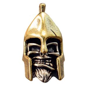 Helmet Skull Swords Pendant Ideal for Paracord and Necklaces Craft Projects Paracord Bead Cultural Crafts