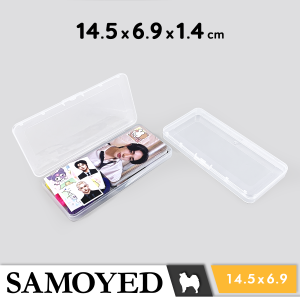 Tempat / Kotak Plastik PP Penyimpanan Serba Guna / Plastic Storage Box 14.5 x 6.9 x 1.4 / 145 x 69 x 14 cm Samoyed BX-SJ-1456914 (Kartu / Aksesoris / Pernak-Pernik / Alat Tulis / Perlengkapan / Peralatan Seni / Jahit)