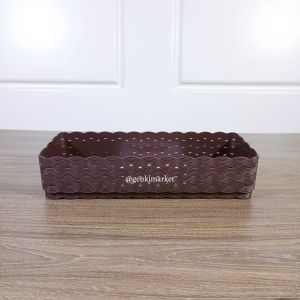 Keranjang Serbaguna Keranjang Organizer Motif Rotan Persegi Panjang Rota CLR 28 Genki Market
