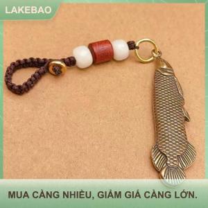 【LAKEBAO】 1pcs Retro Charm Brass charm charm cá mặt dây chuyền tự làm trang trí thu nhỏ Keychain đồ trang sức trang trí nhà thủ công quà lưu niệm