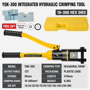 YQK-70/120/240/300 Hydraulic Crimping Tool Range for Cable Lugs Hydraulic Crimping Crimper Wire Terminal Lug Too