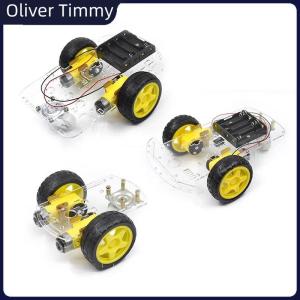 [Oliver Timmy] DIY Avoidance Tracking Motor Smart Robot Car Chassis Kit With Speed Encoder Battery Box 2WD 4WD Module For UNO R3