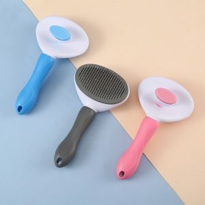 PLLEWY Pet Grooming Pet Hair Remover Brush Stainless Steel Pet Supplies Pet Deshedding Grooming Tool Flexible Professional Pet Hair Comb Dogs Cats