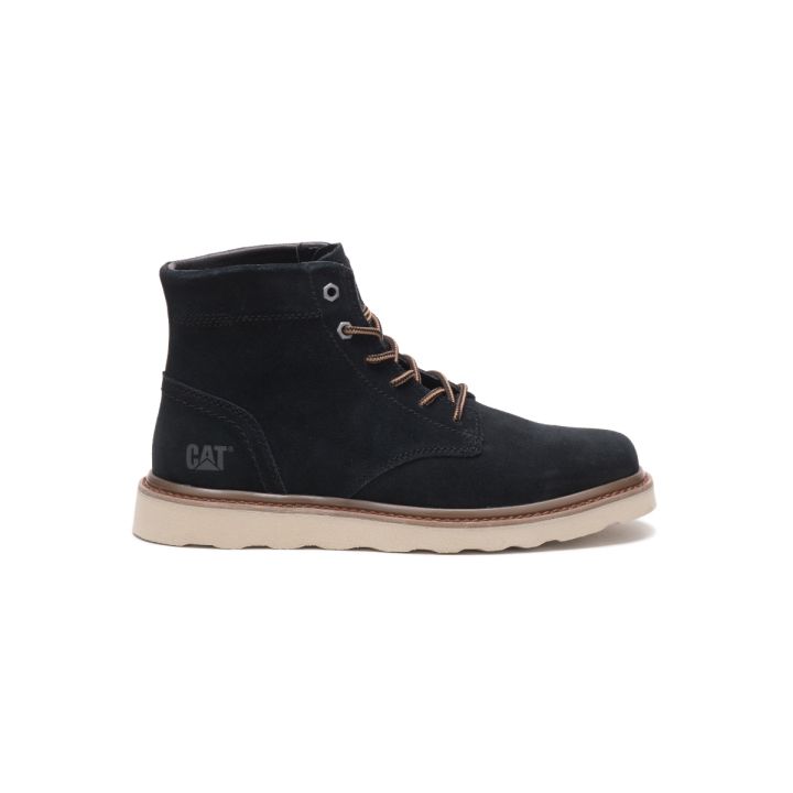 Caterpillar Mens NARRATE Suede Boot Black (P725203) Pu Leather