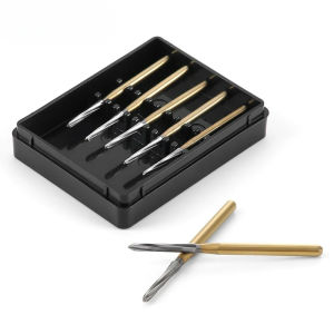 Dental Endodontic Carbide Burs FG 1.6mm for High Speed Handpiece Safe Non-Cutting Tip Surgical Endo Tungsten Bone Cutters