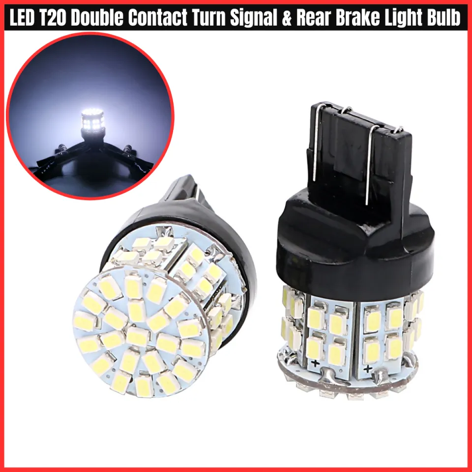 LED T20 Double Contact Turn Signal Rear Brake Light Bulb 50Led