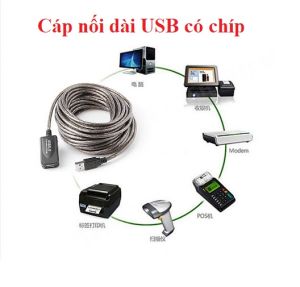 Cáp nối dài USB 5m CÓ CHÍP