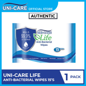 Uni-Care Life Anti-Bacterial Wipes 15s Pack of 1