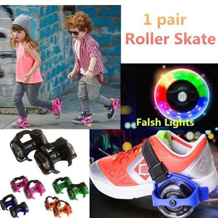 Roue LED Flash Whirlwind Pour Patins Enfant - Roulettes Clignotantes Colorées Réglables - Effet Lumineux Cool