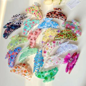 Muweordy Mới Lớn 11CM Kẹp Hoa Hàn Quốc Kiểu Tóc Đầy Màu Sắc Cá Mập Cua Tóc Kẹp Tóc Kẹp Tóc Phụ Kiện Cho Phụ Nữ2026