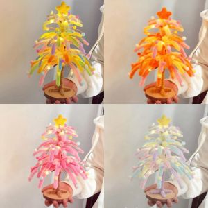 MUSCLEX Làm thủ công Bộ dụng cụ làm đồ thủ công hình cây thông Noel. Máy tính để bàn Dải nhung Cây thông Noel làm thủ công. Độc đáo Tự làm đồ thủ công Cây thông Noel trang trí bằng pháo hoa. Trang trí ngày lễ