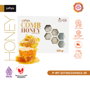 Safiya Madu Sarang Asli 250 Gram Raw Honey Comb
