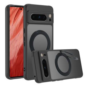 360 Rotate for Magnetic Bracket Case for Google Pixel 9 Pro XL 9A 8A 7A Slim Matte Stand Holder Cover for Google 8 7 6