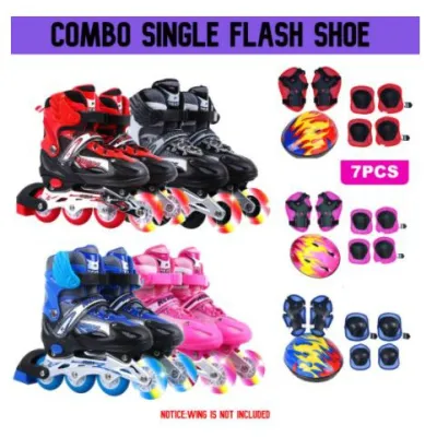 NEW STOCK - Adjustable Roller Kasut Roda Budak Kids Inline Skate Roller Skates Skuter Budak Kids OutdoorToys