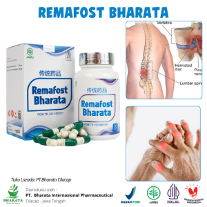 REMAFOST BHARATA  Obat Syaraf Kejepit Obat Pengapuran Sendi Lulus Uji BPOM