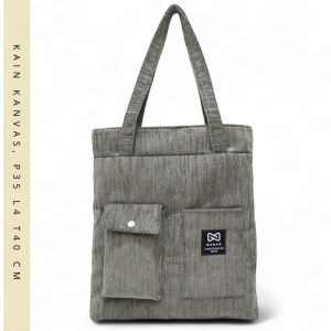 Grosir Bun Tas Bahu Model Tote Totebag Bahan kanvas Motif Cantik Cantik Lucu Lucu