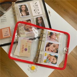 TINGTIAN A5/A6 Idol Photo Album 45 Pages PP Name Card Holder Photo Organizer Portable Idol Card Holder Photocards Collect