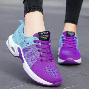 Korean breathable light weight sport running shoes for women
