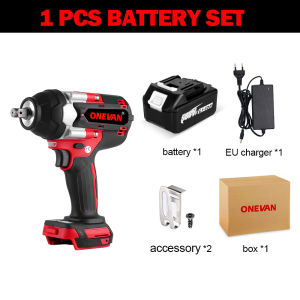 ONEVAN 1800N.M 1/2" Brushless Impact Wrench，For Trucks Electric Impact Wrench Cordless Screwdriver Wrench Driver Power Tool