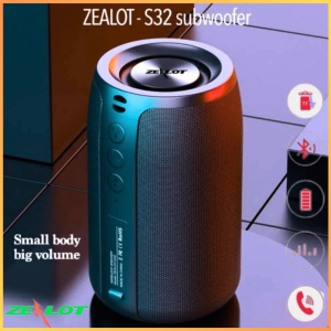 COD KIRIM CEPAT ZEALOT Speaker Portable Bluetooth 5.0 S32/ Speaker bluetooth full bass super jumbo 12 inch 15 inch mini karaoke radio wireless polytron jbl terbaru promo murah terbaik