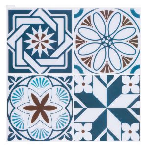 [10-sheet] Peel and Stick Tile Sticker | Backsplash for Kitchen Wallpaper Waterproof and Heat Resistant | Toilet Tiles - Moroccan Tiles