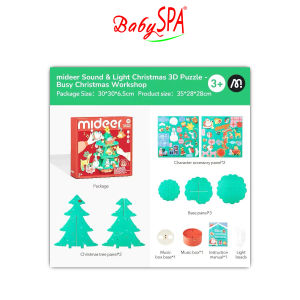 [𝐒𝐆 𝐒𝐞𝐥𝐥𝐞𝐫] BabySPA Mideer Christmas 3D Puzzle DIY Festive Craft Set