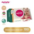 Khăn giấy ướt Mamamy chính hãng 100 tờ không mùi kháng khuẩn chống hăm, chống rôm sảy và dưỡng ẩm cho bé. 