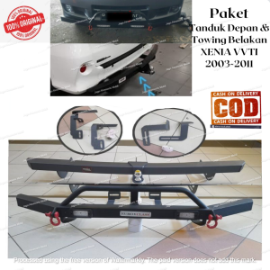 PAKET LENGKAP TOWING DEPAN BELAKANG BUMPER BEMPER BESI MODEL ARB XENIA VVTI 2003-2011