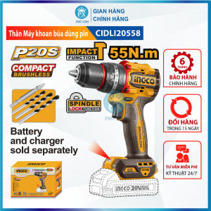 Máy khoan pin 20V ba chức năng Ingco CIDLI20558