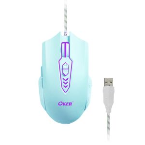 🚀ส่งเร็ว🚀 OKER X28 MOUSE 7D WIRED LED GAMING USB เมาส์เกมมิ่ง 7ปุ่ม 6400dpi เมาส์ โปรโมชั่น