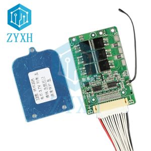 BMS 13S 41.6V 46.8V 48V 54.6V 20A/30A 18650 3.6/3.7V-4.2V Lithium Battery Charge Board Common Port Short Circuit/Overtemperature Protection For E-bike/Escooter 13 series 48V sweeping machine 18650 battery protection board Overcharge Overcurrent protection