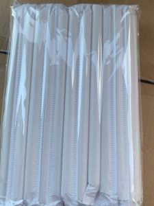 100 Ống Hút Nhựa Sinh Học Phi 6 x 200mm Bọc Màng Giấy Để Uống Nước ép Sinh tố Trà Cà phê Nước ngọt