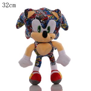 1pcs 30-35cm Sonic búp bê vải nhung đồ chơi Sonic đồ chơi in Sonic Đồ chơi nhồi bông mềm Búp bê nhồi bông quà tặng cho trẻ em cho trẻ em Xmas