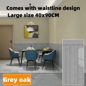 40×90CM Self Adhesive Imitation tile wood grain wall stickers Imitation Tile Wall Sticker Thicken Wood Grain wall sticker waterproof wallpap PVC Vinyl Wallpaper Wood Grain Design Vintage Waterproof Wall Paper Sticker Retro Self Adhesive Tiles for room