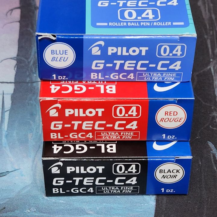 [FPS FairPriceSupplies] Pilot G-TEC GTEC C4 Ultra Fine 0.4 Ballpen Ball ...