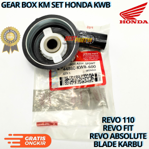 Gear box km set honda KWB untuk motor REVO 110 REVO FIT REVO ABSOLUTE BLADE KARBU. AHM berkualitas original asli ori dan presisi