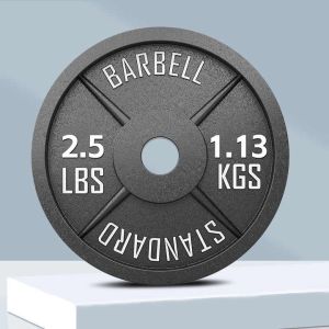 Dumbbell plates weight plates 2.5/5/10/25/35/45/55LBS for barbell and dumbbell strength workouts Olympic Bar Weight Rubber Plates