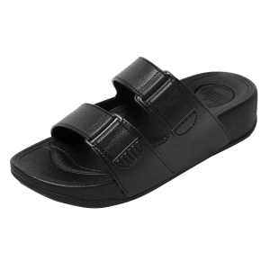 Womens Semi High Dual Strap Rubber Slipper