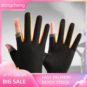 dongcheng 1 đôi chống trượt thoáng khí Găng tay câu cá hai ngón tay cắt bền thể thao ngoài trời câu cá đi xe đạp Găng tay tập thể dục cá chép Mitten