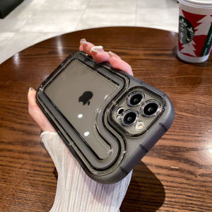 Case iphone 13 11 Transparent Airbag Pasangan Telepon Cocok Untuk IPhone XR IPhone 13 11 13 14 15 Pro Max XS Max 7 8 Plus SE 2020