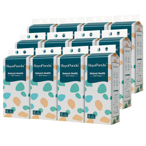 【12 Packs】RoyoPanda HangingTissue Facial Tissue household Tissue Ultra Soft Thick Premium 460 Sheets 2Ply Tisu