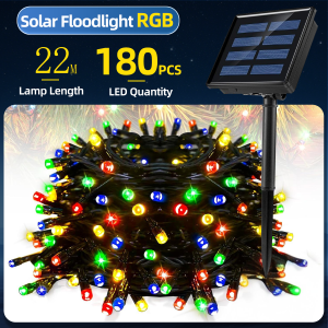 ECOCO BUY 1 TAKE 1 LED Solar Light String Outdoor Original 8-20M Waterproof Christmas Decoration Camping Fairy Garland Garden Party Lamp