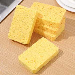 5pcs Sponge Dishwashing Brush Double-sided Cleaning Brush Kitchen Remove Oil Stains Brush Household