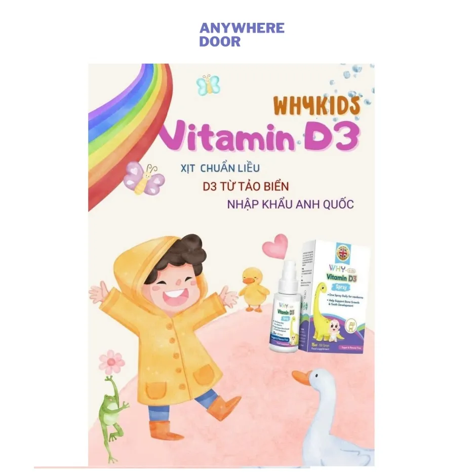 Chai xịt Vitamin D3 WHY kids nhập khẩu nguyên chai từ Anh Quốc:5371