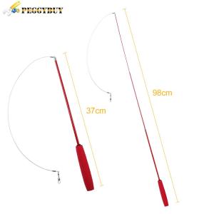 【New Arrival】 Colorful Feather Teaser Wand for Cats Interactive Play Toy for Exercise