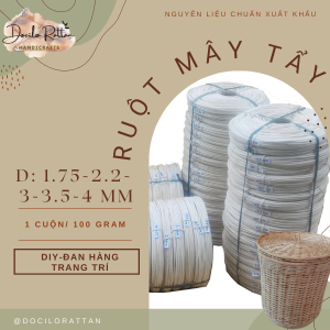RUỘT MÂY TRÒN ĐAN HÀNG RỔ THỦ CÔNG VÀ TRANG TRÍ SỢI MÂY LÀM QUẢ CẦU MÂY TRANG TRÍ GIÁNG SINH NOEL LỄ TẾT SỢI MÂY DECOR PHỤ KIỆN LÀM VÒNG NGUYỆT QUẾ