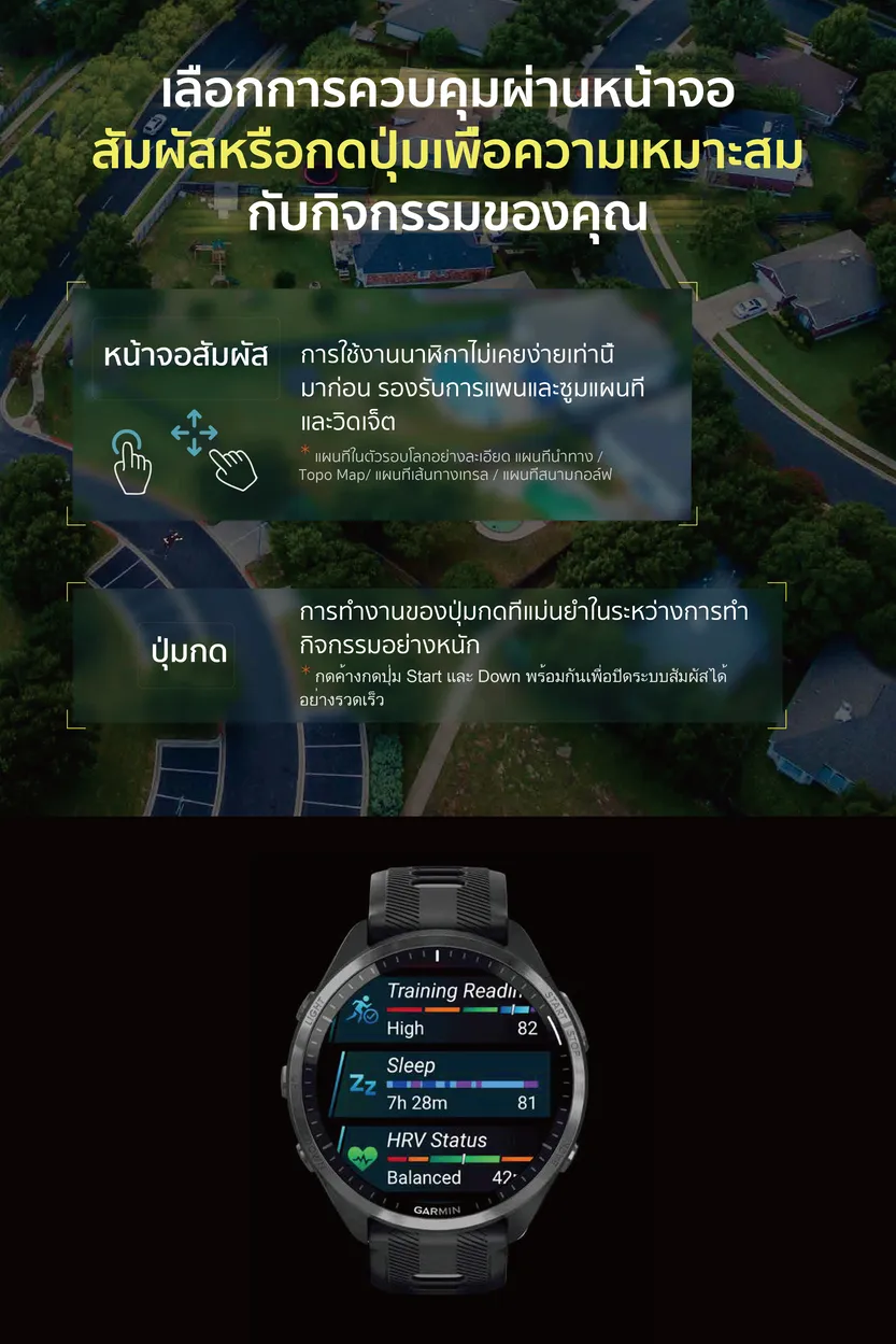 Garmin Forerunner 965 series นาฬิกาสมาร์ทวอทช์ รับประกันศูนย์ไทย 2 ปี