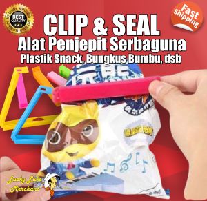 Plastik Sealer Alat Penjepit Segel Serbaguna Kemasan Bungkus Makanan Jajanan Snack Multifungsi