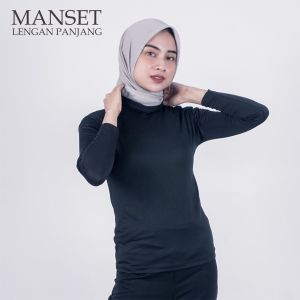 Manset Baju Olahraga Wanita Soft Spandex Polos Inner Wanita Muslim - NNC